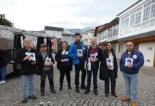 El BNG paseó por la feria de A Rúa