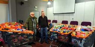 Jesús Álvarez, Aurentino Alonso, alimentos solidarios, Cáritas O Barco