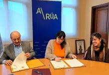 La CHMS y el Concello de A Rúa firman un convenio para el saneamiento en As Pinguelas