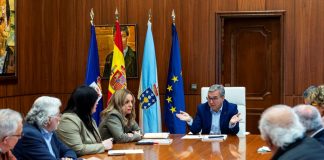 Luis Menor, presidente da Deputación de Ourense, xunta de goberno