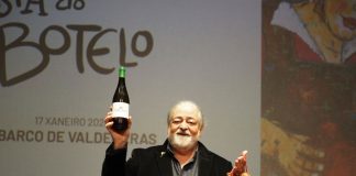 Luis Paadín, enólogo y sumiller, en la Festa do Botelo de O Barco de Valdeorras