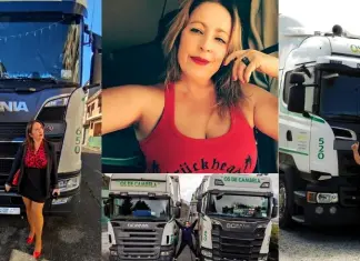 Katy Rodríguez, la única mujer camionera en Valdeorras: «El camión es mi pasión y estilo de vida» Katy Rodríguez, profesional del transporte, camionera,