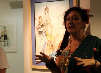Marisú Miranda abrió su exposición Xente de Valdeorras en O Barco