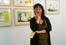 Reme Remedios expone su «Xardín de Choiva» en Teo