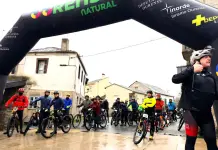 Éxito de la primera «andaina» y Ruta BTT en A Veiga Andaina y Ruta BTT Senda Verde Río Xares en A Veiga