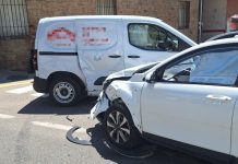Accidente en el casco urbano de A Rúa