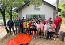 GREIM y SEPRONA realizaron una exhibición ante el Campamento de Espeleología Infantil Águilas Verdes