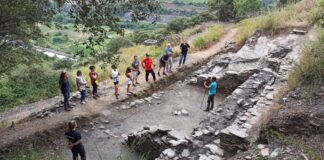 castro de Valencia do Sil O Castelo, excavación arqueológica
