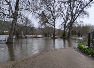 Crecida del río Sil en A Rúa
