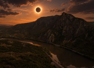 Eclipse solar en el Parque Natural Serra Enciña da Lastra