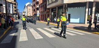 Desfile de la Guardia Civil, ensayo