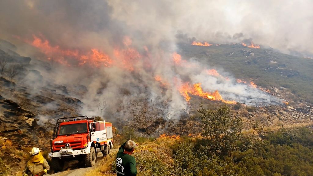 El incendio de Casaio, en Carballeda, arrasa 440 hectáreas