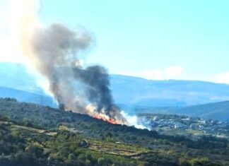 Incendio forestal en O Bolo