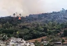 El incendio de Vilaseco obliga a confinar a la vecindad de Lentellais, Santa Cruz y O Bolo