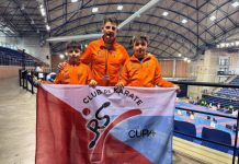 Raúl Pérez y Éric Rodríguez, en la Liga Nacional de Karate