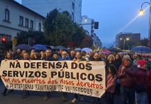 Manifestación en defensa de la sanidad en Valdeorras el 17 de octubre