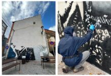 Un mural de Orde Caos rinde homenaje a los sectores económicos de Valdeorras