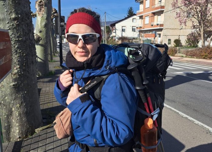 «Lo mejor del Camino de Invierno es su hospitalidad» Camino de Invierno, peregrina, ruta jacobea