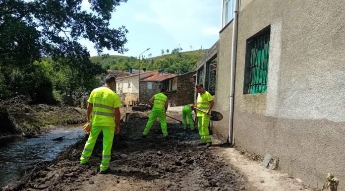 Las brigadas de la Diputación de Ourense restablecen las comunicaciones en A Bouza, Pradocabalos y Pixeiros (Viana)