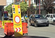 Las obras en la travesía de O Barco obligan a desviar el tráfico obras en O Barco
